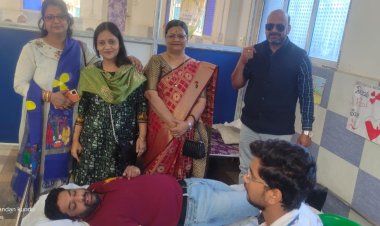 मारवाड़ी महिला समिति की ओर से रक्तदान शिविर