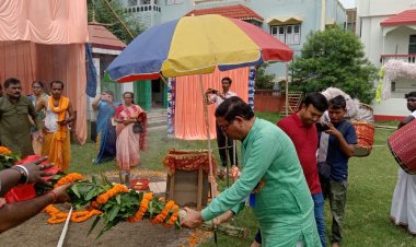 आसनसोल रविंद्र नगर उन्नयन समिति की हुई खूंटी पूजा