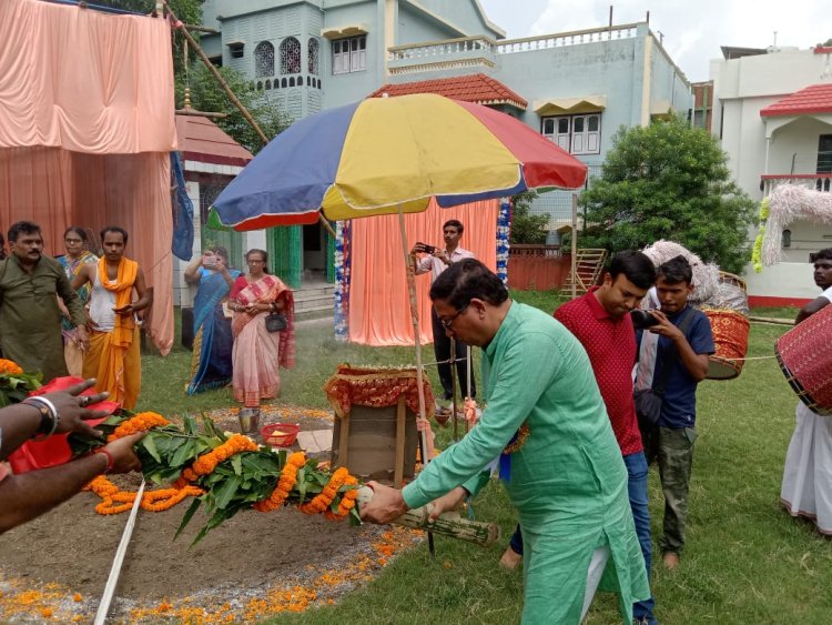 आसनसोल रविंद्र नगर उन्नयन समिति की हुई खूंटी पूजा