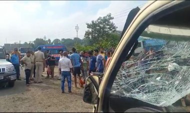 सड़क दुर्घटना में महिला और पुरुष घायल, वाहन जब्त