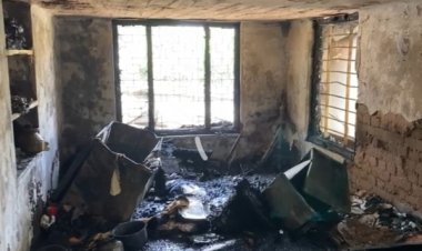 डॉक्टर विवि गुप्ता के आवास में लगी आग, बाल-बाल बचे घर के सदस्य