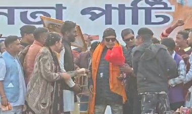 आसनसोल कुल्टी में भाजपा स्टार प्रचारक मिथुन चक्रबर्ती ने की सभा