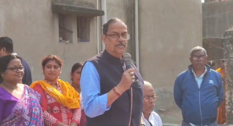 30 लाख की लागत से रास्ता का निर्माण,मंत्री मोलय घटक ने किया उद्घाटन