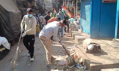 आसनसोल साउथ ब्लॉक कांग्रेस की और से सफाई अभियान