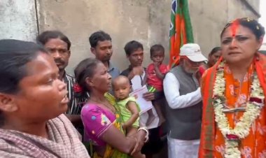 आसनसोल दक्षिण विधानसभा झाटी डांगा आदिवासी पाड़ा में वर्षों से जल संकट भाजपा उम्मीदवार ने तृणमूल सरकार पर साधा निशाना