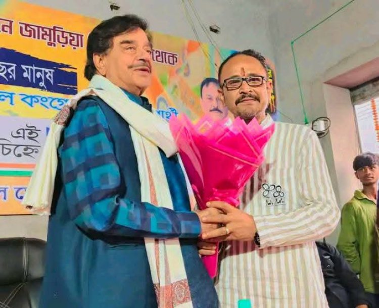 जामुड़िया में टीएमसी सांसद शत्रुघ्न सिन्हा ने कर्मी सभा को किया संबोधित 